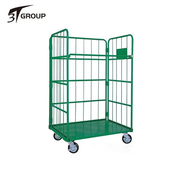 3 Sided Foldable Supermarket Roll Container