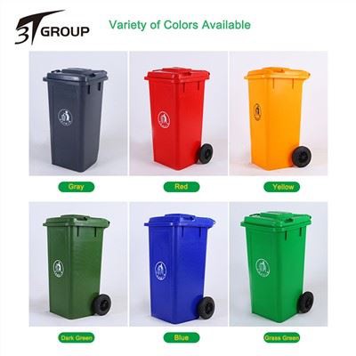 Udendørs plastaffaldsbeholder