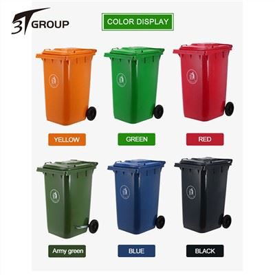 Container med plastaffald