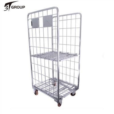 2-sidet foldbart rullebur med fast hylde