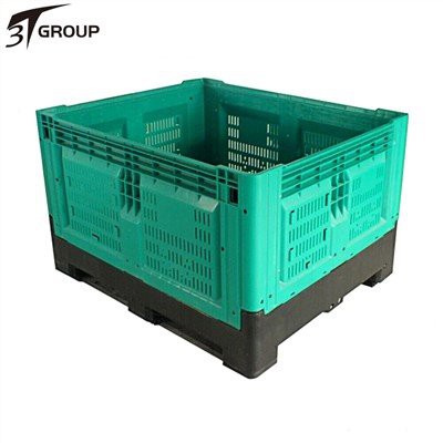 Sammenklappelig plastpallebeholder til grøntsager