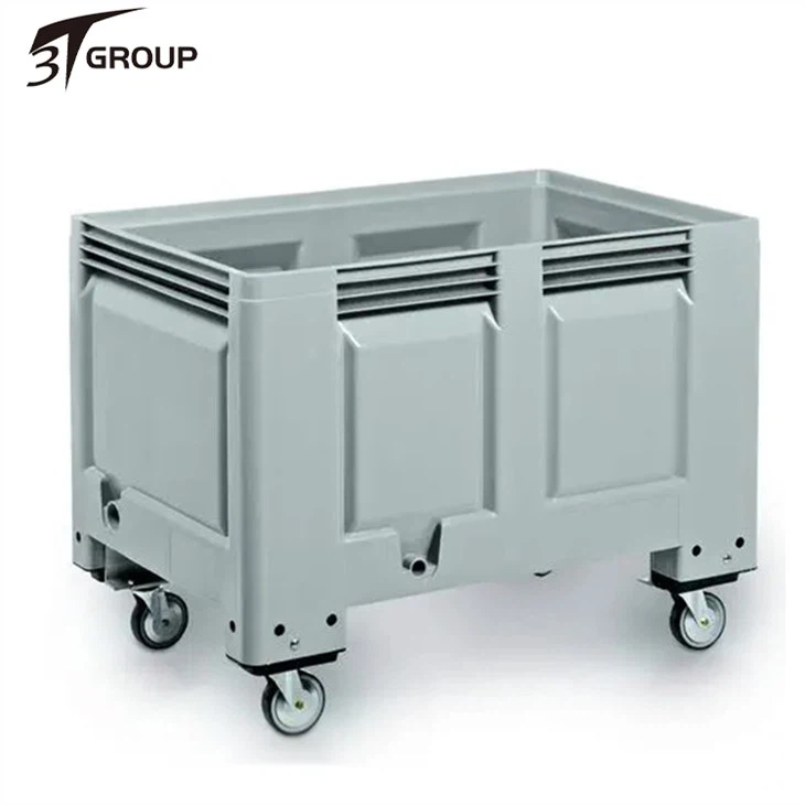 Plast pallebeholder med hjul