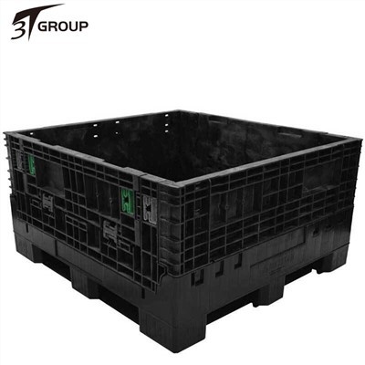 45" X 48" x 25" Solid Floor Sammenklappelig Bulk Container