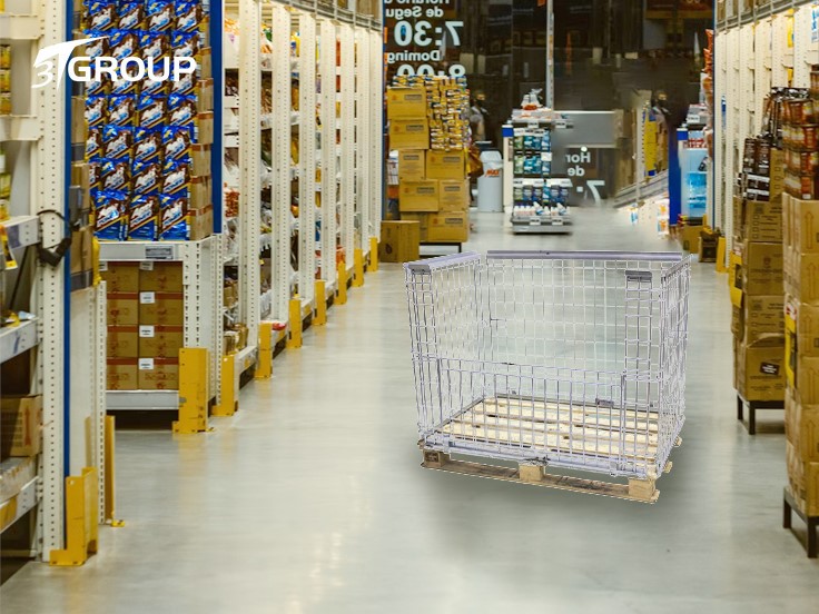 Pallet Storage Cage 4 Pallet Storage Cage 4
